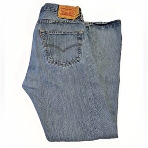 VTG 501 Levis Original Fit Light Stone
Wash Jeans Button Fly 32x30 actual